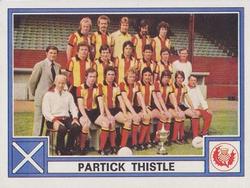 1977-78 Panini Football 78 (UK) #507 Partick Thistle Team Group Front