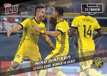 2017 Topps Now MLS #12 Niko Hansen Front