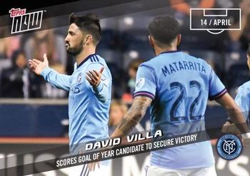 2017 Topps Now MLS #20 David Villa Front