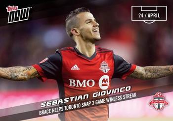 2017 Topps Now MLS #24 Sebastian Giovinco Front