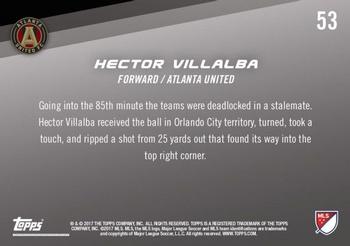 2017 Topps Now MLS #53 Hector Villalba Back
