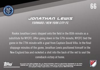 2017 Topps Now MLS #66 Jonathan Lewis Back
