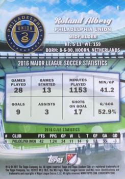 2017 Stadium Club MLS - Gold #6 Roland Alberg Back
