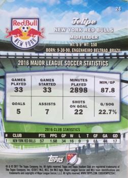 2017 Stadium Club MLS - Gold #24 Felipe Back