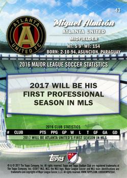 2017 Stadium Club MLS - Gold #43 Miguel Almirón Back