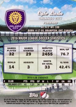 2017 Stadium Club MLS - Gold #47 Cyle Larin Back