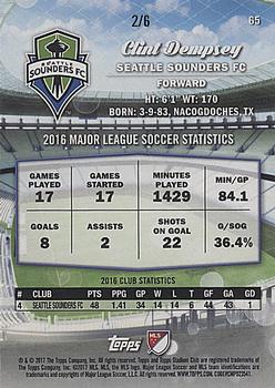 2017 Stadium Club MLS - Members Only #65 Clint Dempsey Back