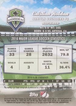 2017 Stadium Club MLS - Autographs #13 Cristian Roldan Back