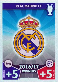 2017-18 Topps Match Attax UEFA Champions League #1 Club Badge Front