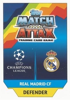 2017-18 Topps Match Attax UEFA Champions League #6 Sergio Ramos Back