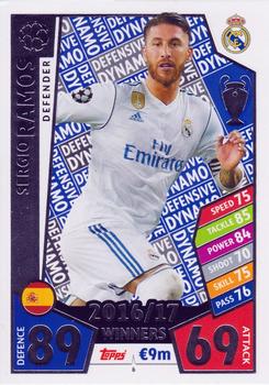 2017-18 Topps Match Attax UEFA Champions League #6 Sergio Ramos Front