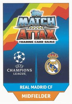 2017-18 Topps Match Attax UEFA Champions League #8 Marco Asensio Back