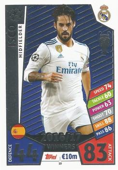 2017-18 Topps Match Attax UEFA Champions League #10 Isco Front