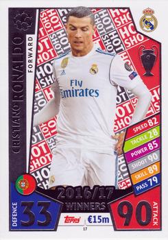 2017-18 Topps Match Attax UEFA Champions League #17 Cristiano Ronaldo Front