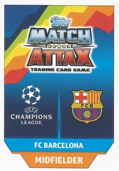 2017-18 Topps Match Attax UEFA Champions League #31 Ivan Rakitić Back