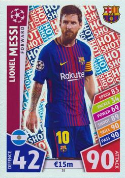 2017-18 Topps Match Attax UEFA Champions League #35 Lionel Messi Front