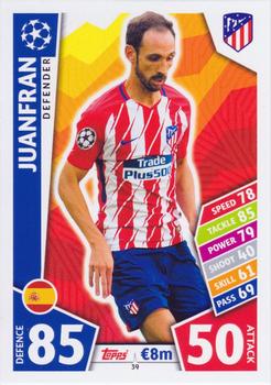 2017-18 Topps Match Attax UEFA Champions League #39 Juanfran Front
