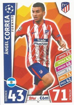 2017-18 Topps Match Attax UEFA Champions League #51 Ángel Correa Front