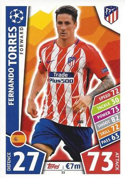 2017-18 Topps Match Attax UEFA Champions League #53 Fernando Torres Front