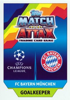 2017-18 Topps Match Attax UEFA Champions League #56 Manuel Neuer Back