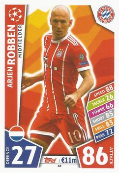 2017-18 Topps Match Attax UEFA Champions League #68 Arjen Robben Front