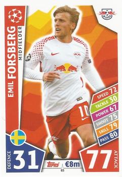 2017-18 Topps Match Attax UEFA Champions League #83 Emil Forsberg Front