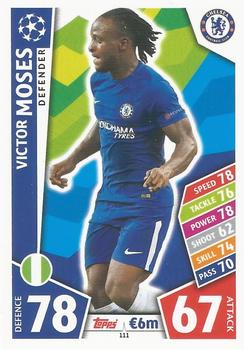 2017-18 Topps Match Attax UEFA Champions League #111 Victor Moses Front