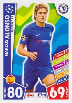 2017-18 Topps Match Attax UEFA Champions League #112 Marcos Alonso Front