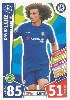 2017-18 Topps Match Attax UEFA Champions League #115 David Luiz Front