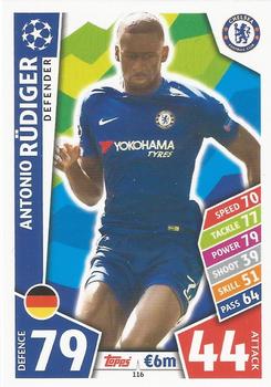 2017-18 Topps Match Attax UEFA Champions League #116 Antonio Rüdiger Front