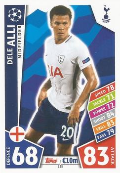 2017-18 Topps Match Attax UEFA Champions League #135 Dele Alli Front