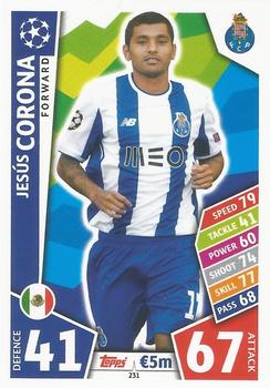 2017-18 Topps Match Attax UEFA Champions League #231 Jesús Corona Front