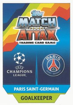 2017-18 Topps Match Attax UEFA Champions League #254 Kevin Trapp Back
