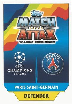 2017-18 Topps Match Attax UEFA Champions League #255 Presnel Kimpembe Back