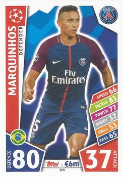 2017-18 Topps Match Attax UEFA Champions League #259 Marquinhos Front
