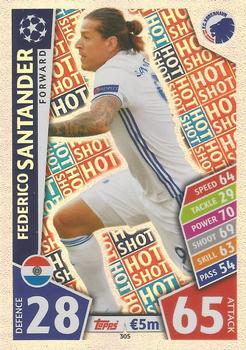 2017-18 Topps Match Attax UEFA Champions League #305 Federico Santander Front