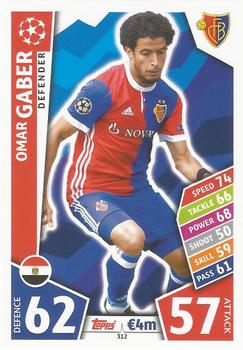2017-18 Topps Match Attax UEFA Champions League #312 Omar Gaber Front