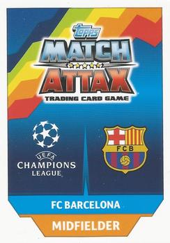 2017-18 Topps Match Attax UEFA Champions League #398 Ivan Rakitić Back