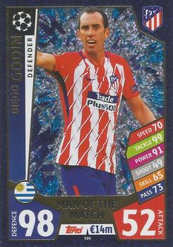 2017-18 Topps Match Attax UEFA Champions League #399 Diego Godín Front
