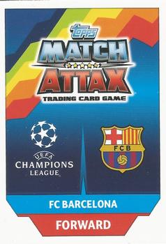 2017-18 Topps Match Attax UEFA Champions League #439 Lionel Messi Back