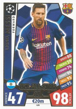 2017-18 Topps Match Attax UEFA Champions League #439 Lionel Messi Front
