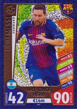 2017-18 Topps Match Attax UEFA Champions League #443 Lionel Messi Front