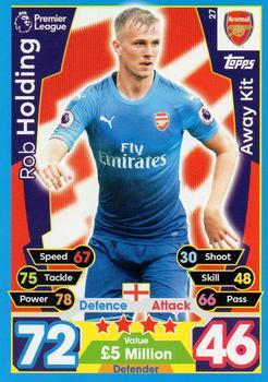 2017-18 Topps Match Attax Premier League #27 Rob Holding Front