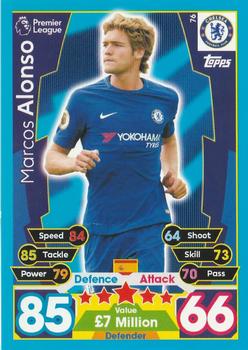 2017-18 Topps Match Attax Premier League #76 Marcos Alonso Front