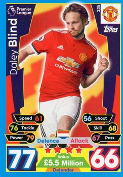 2017-18 Topps Match Attax Premier League #205 Daley Blind Front