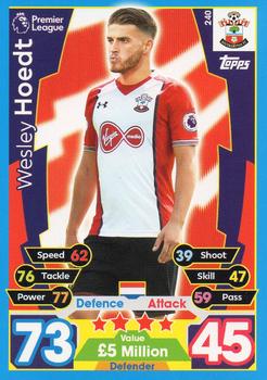 2017-18 Topps Match Attax Premier League #240 Wesley Hoedt Front