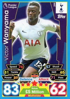 2017-18 Topps Match Attax Premier League #299 Victor Wanyama Front