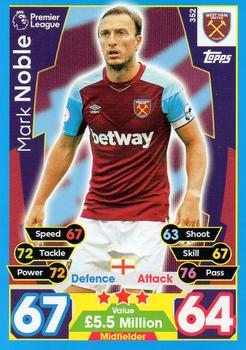 2017-18 Topps Match Attax Premier League #352 Mark Noble Front