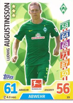 2017-18 Topps Match Attax Bundesliga #39 Ludwig Augustinsson Front