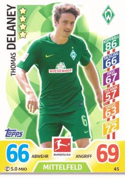 2017-18 Topps Match Attax Bundesliga #45 Thomas Delaney Front